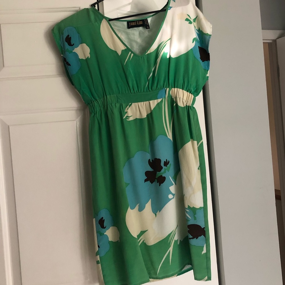 Yumi Kim green flower dress small